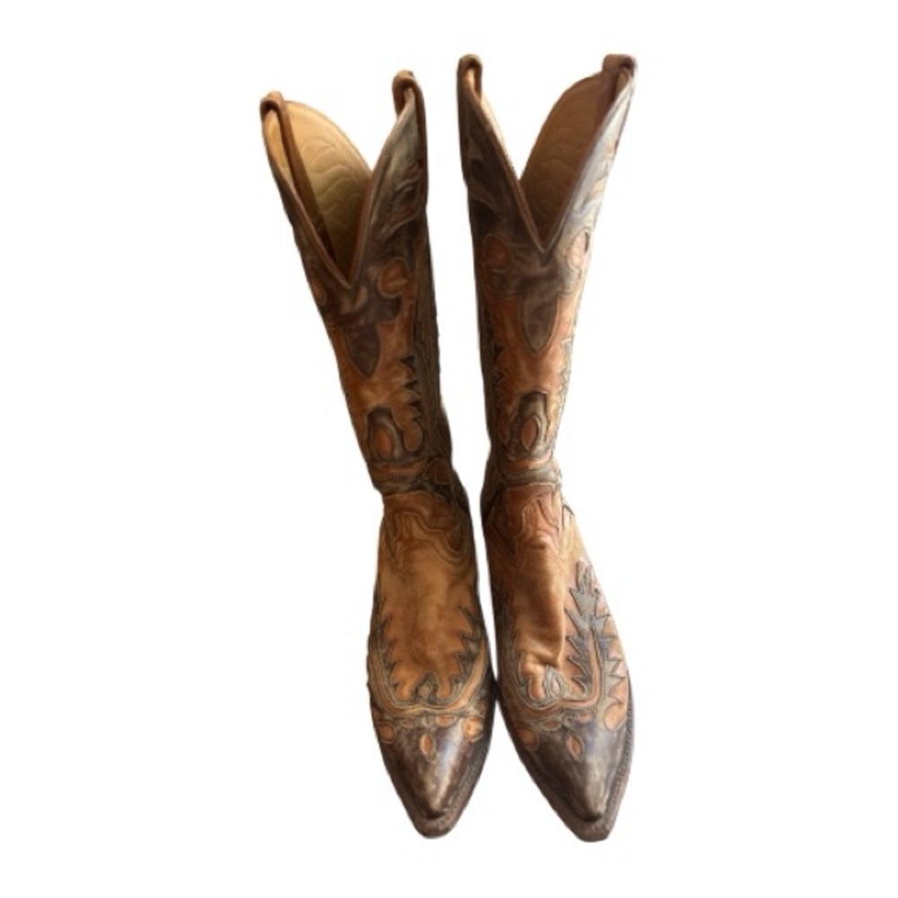 ❤️ Lucchese Classics Women’s Brown Western Cowboy Boots w/ Embroidered Design ❤️ - Picture 4 of 13